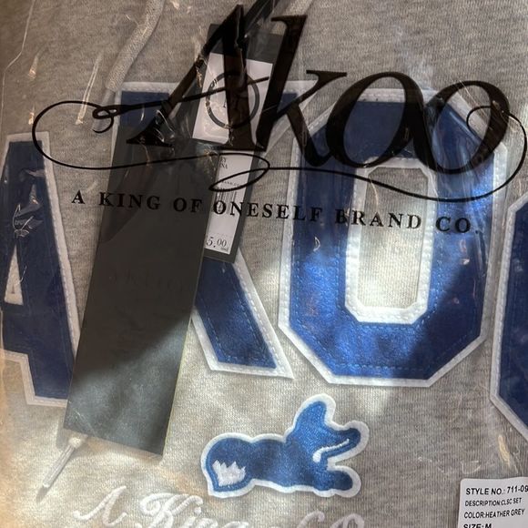 [ AKOO ] 2pc. Set CLSC SET, HEATHER GREY, $165 - Picture 4 of 5